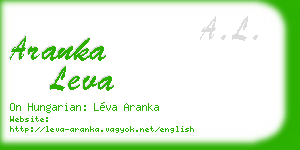 aranka leva business card